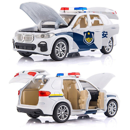 BMW X7 police vehicle 1:24 Diecast Scale Model Car