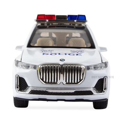 BMW X7 police vehicle 1:24 Diecast Scale Model Car